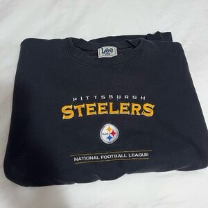 Vintage Oversized Embroidered Steelers Sweatshirt